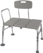 Drive Adjustable Non-Padded Bath/Transfer Bench