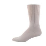 Simcan Easy Comfort Diabetic Friendly Socks (3pk) Midcalf, White (Small)
