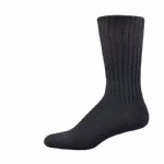 Simcan Easy Comfort Diabetic Friendly Socks (3pk) Midcalf, Black (Large)