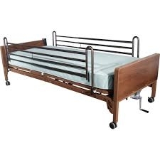 Monthly Rental: Fully Electric Hospital Style Bed with Half-Bed Rails  (no Mattress)