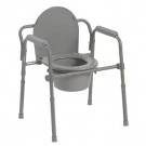 Monthly Rental: Commode - Height Adjustable, Folding, Fixed Arms (Stationary)