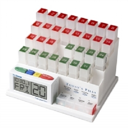 MedCentre Monthly Pill Organizer with Alarm