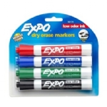 Expo Low Odour Dry-Erase Markers (4)