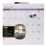 Quartet Magnetic Dry Erase Calender Board- 14"x14"