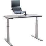 ErgoCentric UpCentric Electric Height Adjustable Table (25" x 48", Charcoal Tabletop)